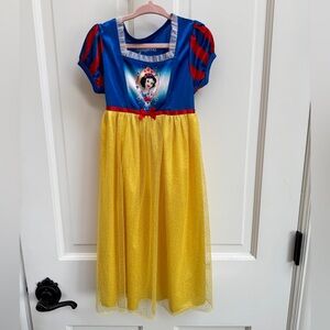 Disney 4T Girls Snow White Kids Nightgown Dress Up Costume - Blue, Red